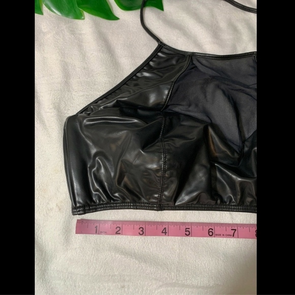 NWT $90 Luli Fama Thunderball Mesh Cutout Bikini Halter Top‎ [SZ XL ] - Picture 4 of 8